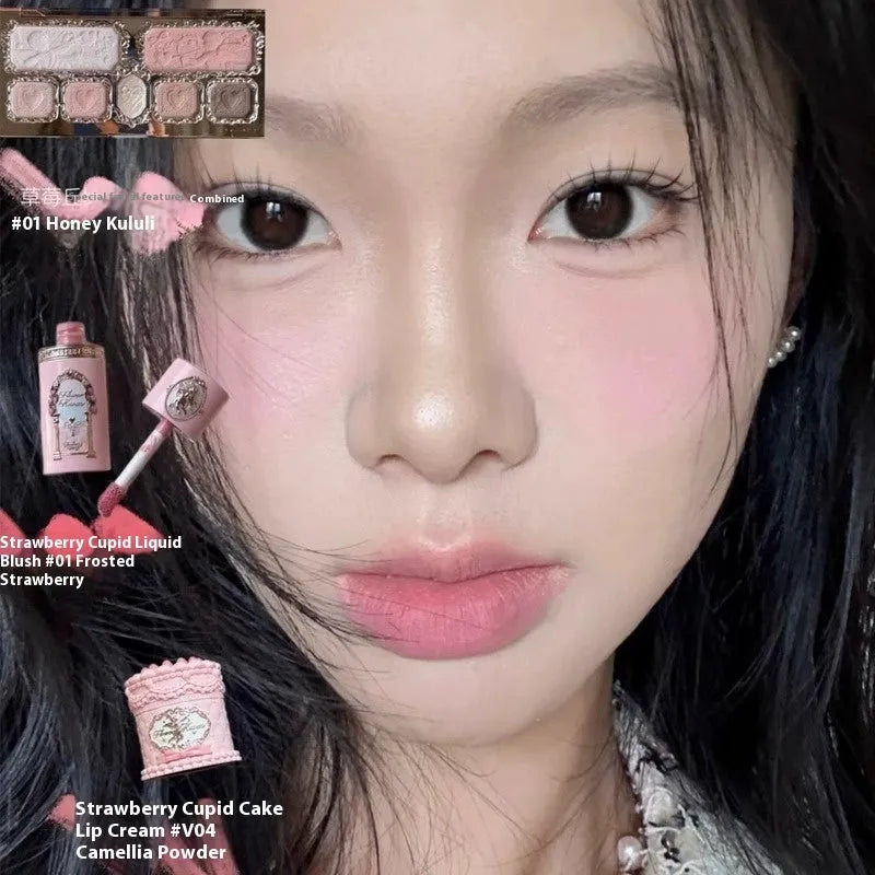 Cupid series liquid blush in six shades for natural cheek colour