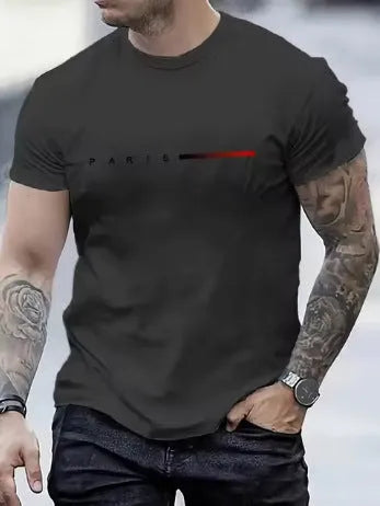 3D printed slim fit men's short sleeve top in mesh polyester, colour TY5741
