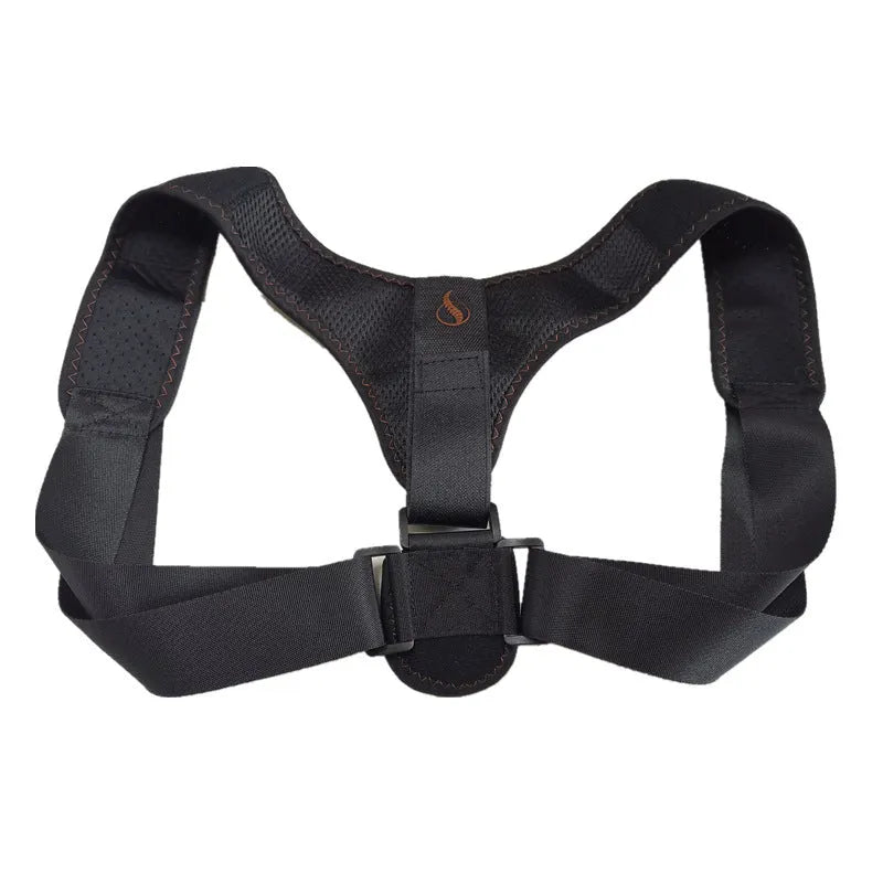 Clavicular belt back posture orthotics band with adjustable shoulder straps in composite cloth