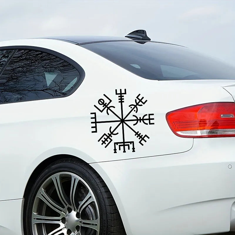 Square 13x13cm 'No Charm' vegetarian vinyl car and notebook sticker