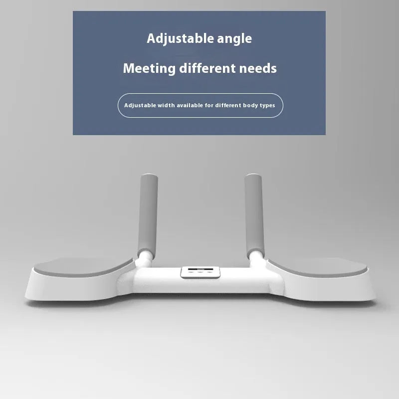 White flat support trainer with alloy aluminium frame and ABS plastic components for home fitness training
