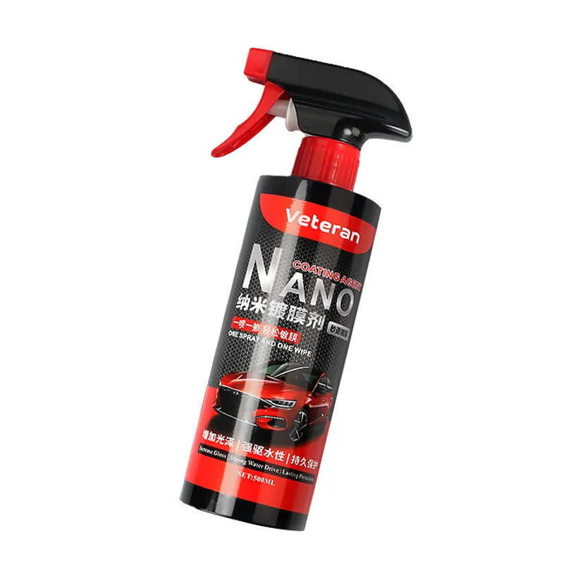 Automotive Coating Agent Hand Spray Maintenance Quick Polishing Water Repellent Protective Stain Dirt Resistant Anti-Aging Liquid 250ml 500ml Round Shoulder Shoulder Length Car Care