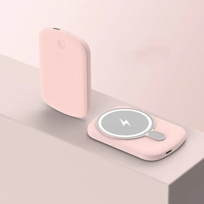 Magsafe magnetic power bank for iPhone wireless charging in multiple colours