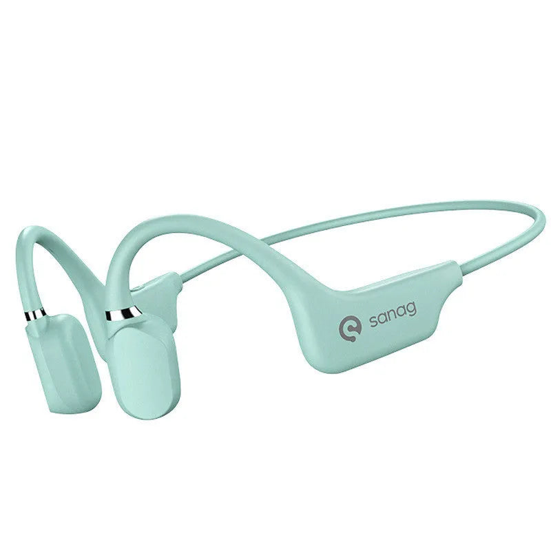 Bone conduction Bluetooth sports headset with hanging neck design in multiple colour options
