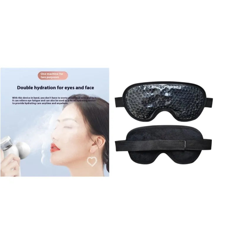 White portable rechargeable eye mask for warm and cold compress
