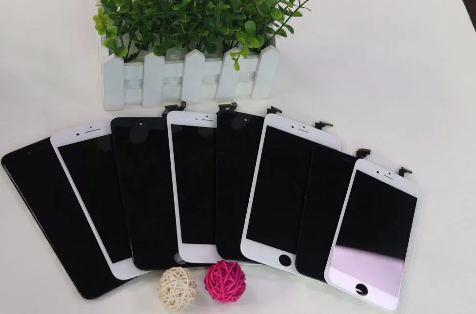 LCD touch screen replacement for iPhone 6 to 8 Plus, black or white, with disassemble tool