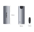 Grey aluminium USB 3.0 mobile SSD hard drive for direct phone connection storage expansion