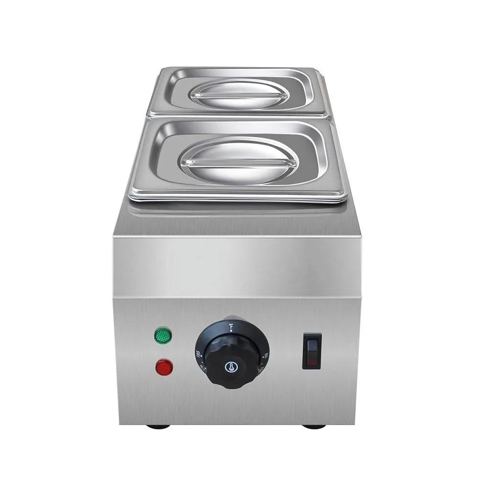 Commercial electric chocolate melting machine with double pot and digital temperature control