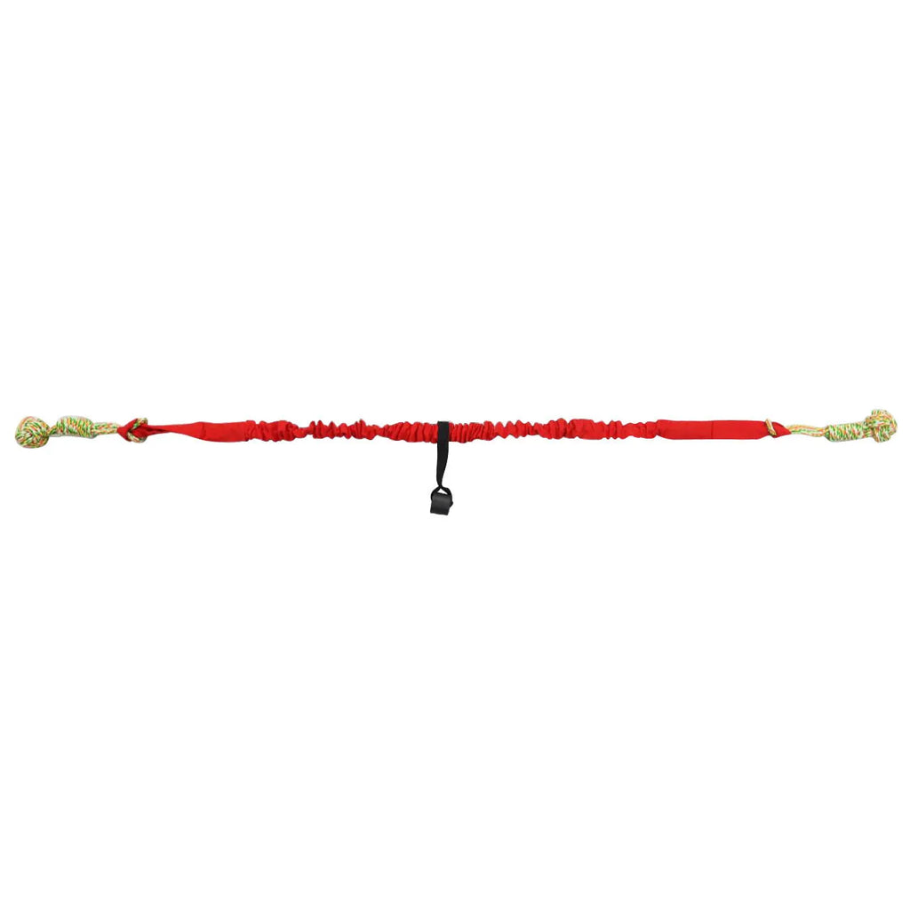 Cotton dog tug of war rope toy in black, grey, and red colour options