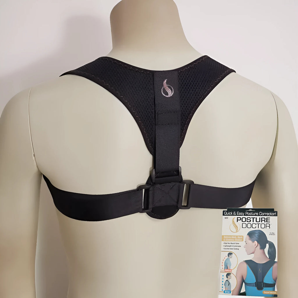 Clavicular belt back posture orthotics band with adjustable shoulder straps in composite cloth