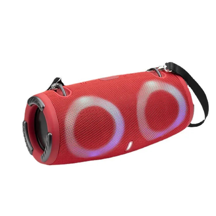 War Drum Bluetooth portable speaker with RGB coloured lights in black blue red silver grey camouflage colours