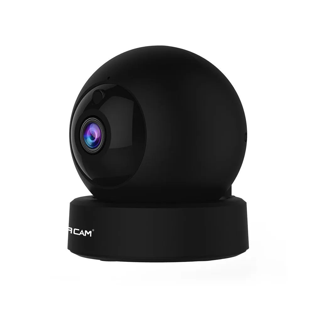 Black wireless surveillance camera G43S with 1080p 2MP sensor and 3.6mm lens for indoor outdoor security