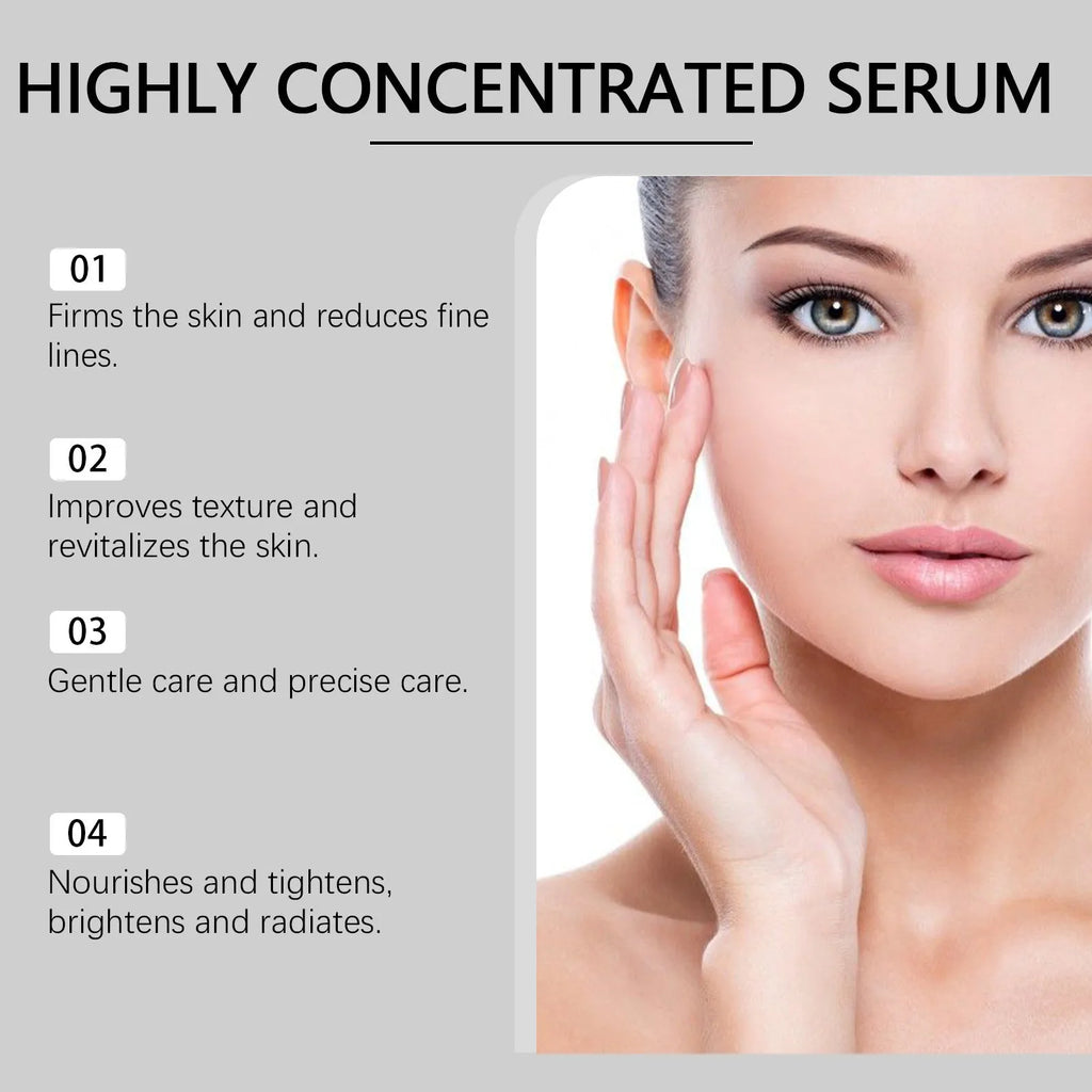 30ml Light Lines Nourish Skin Smear Care Solution tightening essence bottle with collagen and coffee extract