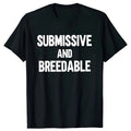 Obedient and Reproducible funny humor pure cotton short sleeve t-shirt in white with loose fit