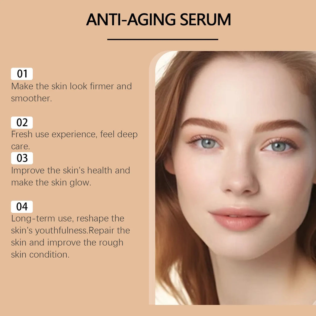 30ml anti-aging liquid serum with hyaluronic acid, bee venom and Botox in a clear bottle