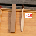 Eco friendly bamboo soft fibre toothbrush with biodegradable handle and soft PBT bristles
