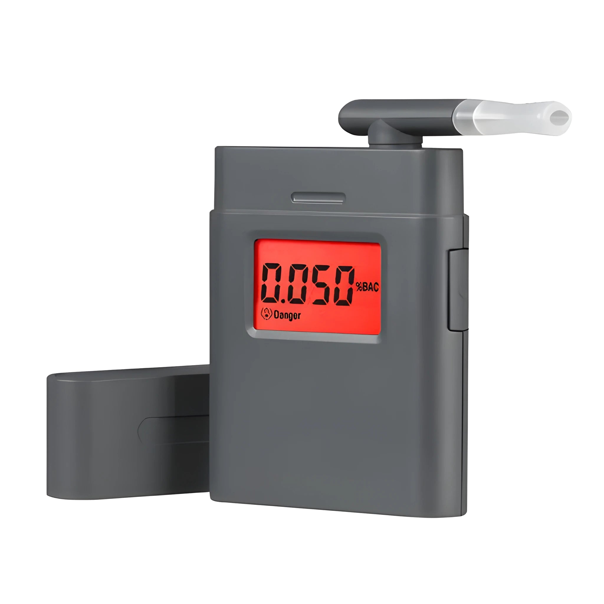 At-838 black respiratory alcohol detector with digital display and mouthpiece for BAC testing
