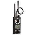 K68 black anti-sneak camera signal detector with sound alarm, 1-8000 MHz, 140x62x30 mm
