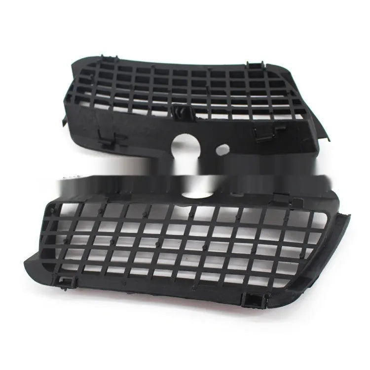Black ABS plastic Volkswagen Golf 3 front bumper fog light cover pair for lower grille.