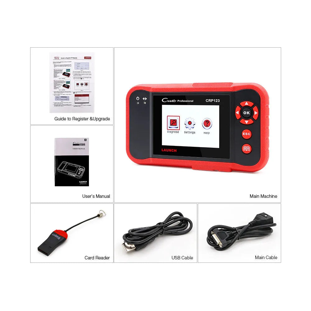 CRP123 fault detector automobile diagnosis equipment with cables