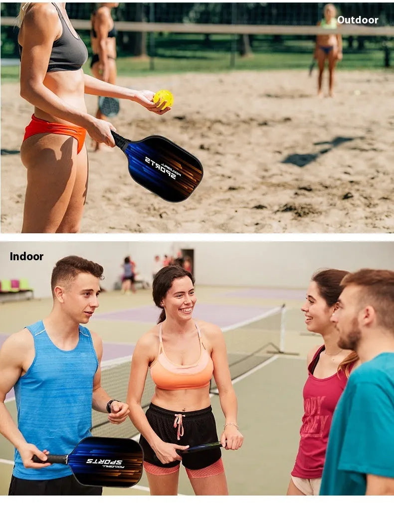 Outdoor table tennis racket single paddle high density fiberglass construction