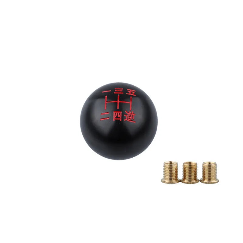 Aluminium alloy car gear shift head in one of five colour styles: A, B, C, D, or F.