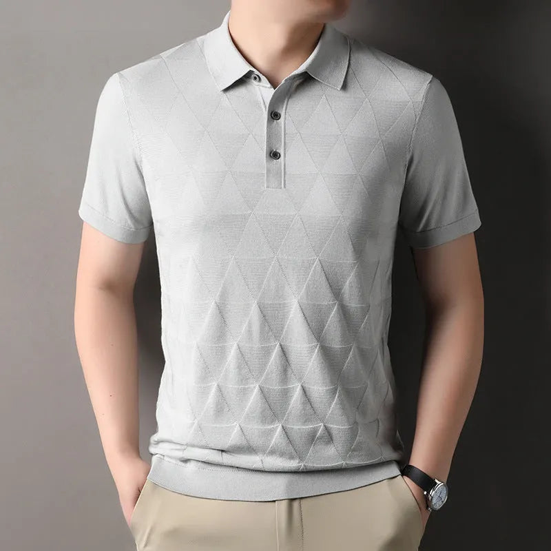Men's ice silk quick-drying short sleeve t-shirt in regular fit, available in five colours and sizes M to XXXL