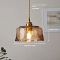 Nordic retro brass glass chandelier pendant light with 4W LED bulb for restaurant bar