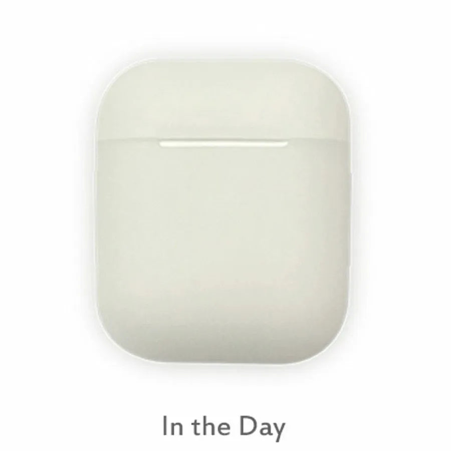 Luminous silicone flip-open protective case for Apple AirPods wireless earphones