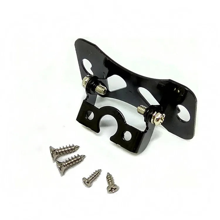 Universal in car camera holder metal bracket adjustable 120 degree angle black