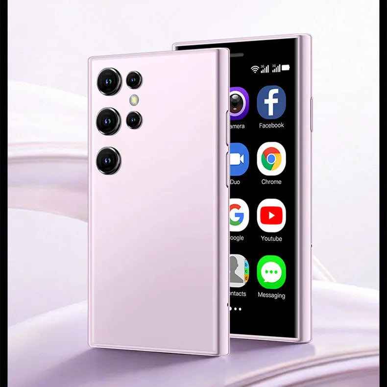 S23PRO XS15 mini smartphone in black, green or pink purple with 30 screen and straight plate design