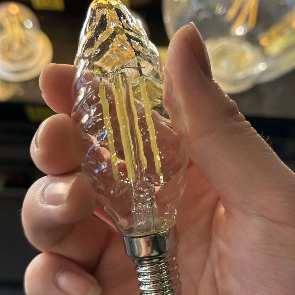 Threaded ice cream bulb LED decoration transparent 6W 6500K Edison style IP65