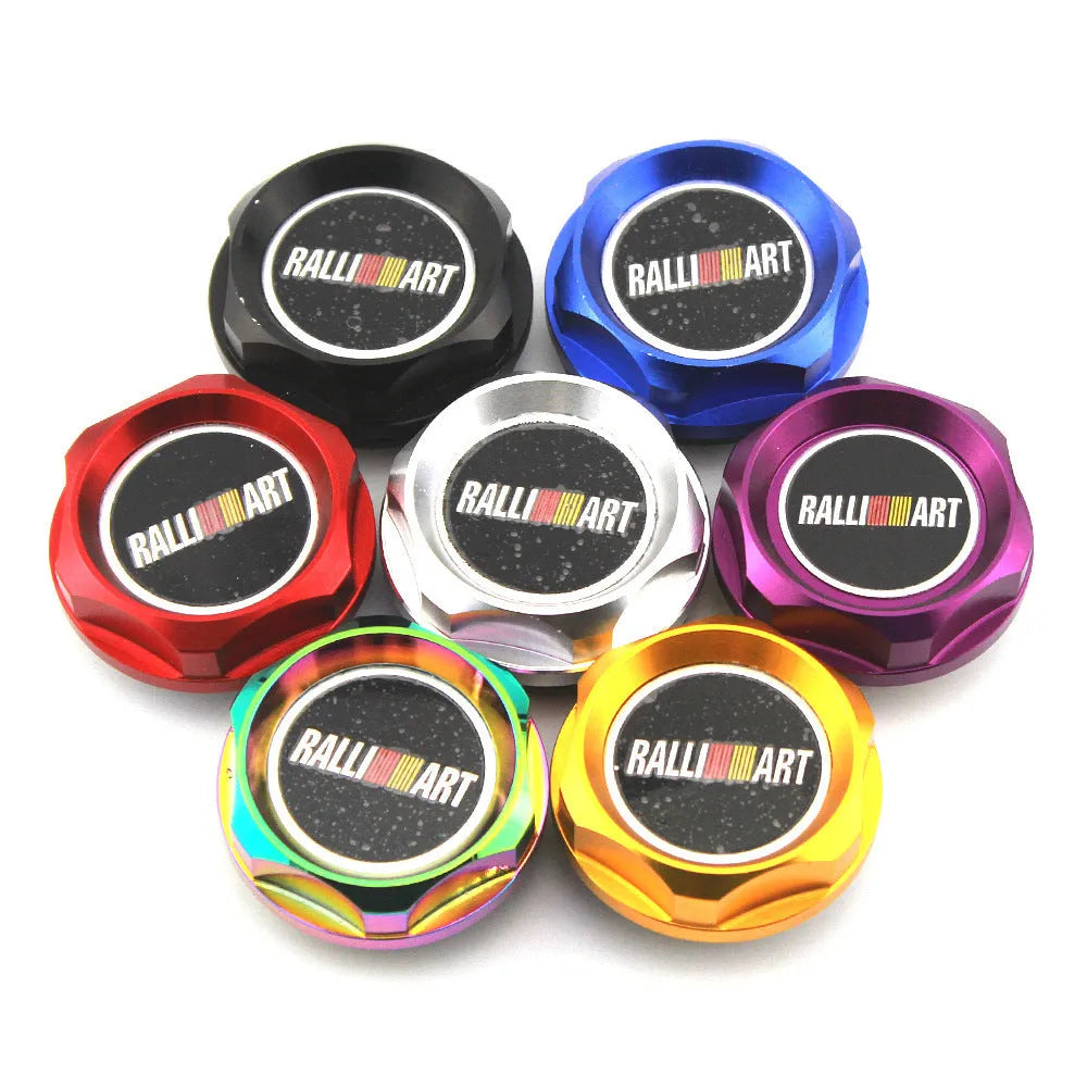 Aluminium alloy oil filter cap in six colours for Mitsubishi models