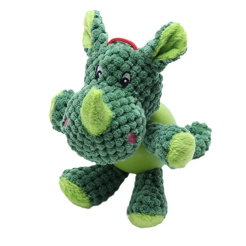 Cute squeaky monkey plush dog toy with soft fabric, designed for small and medium dogs