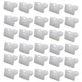 Black PA66 plastic D318 style automotive push rivets for interior trim, pack of 60 clips.
