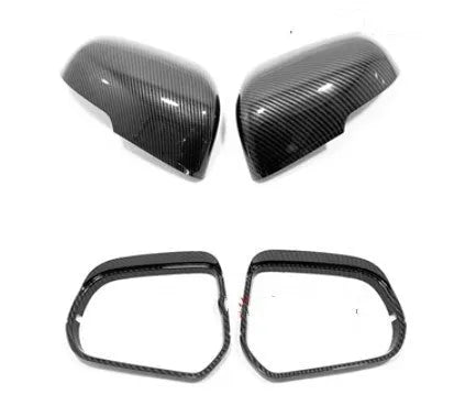 Car rearview mirror protection cover with tremella decorative pattern in silver or black