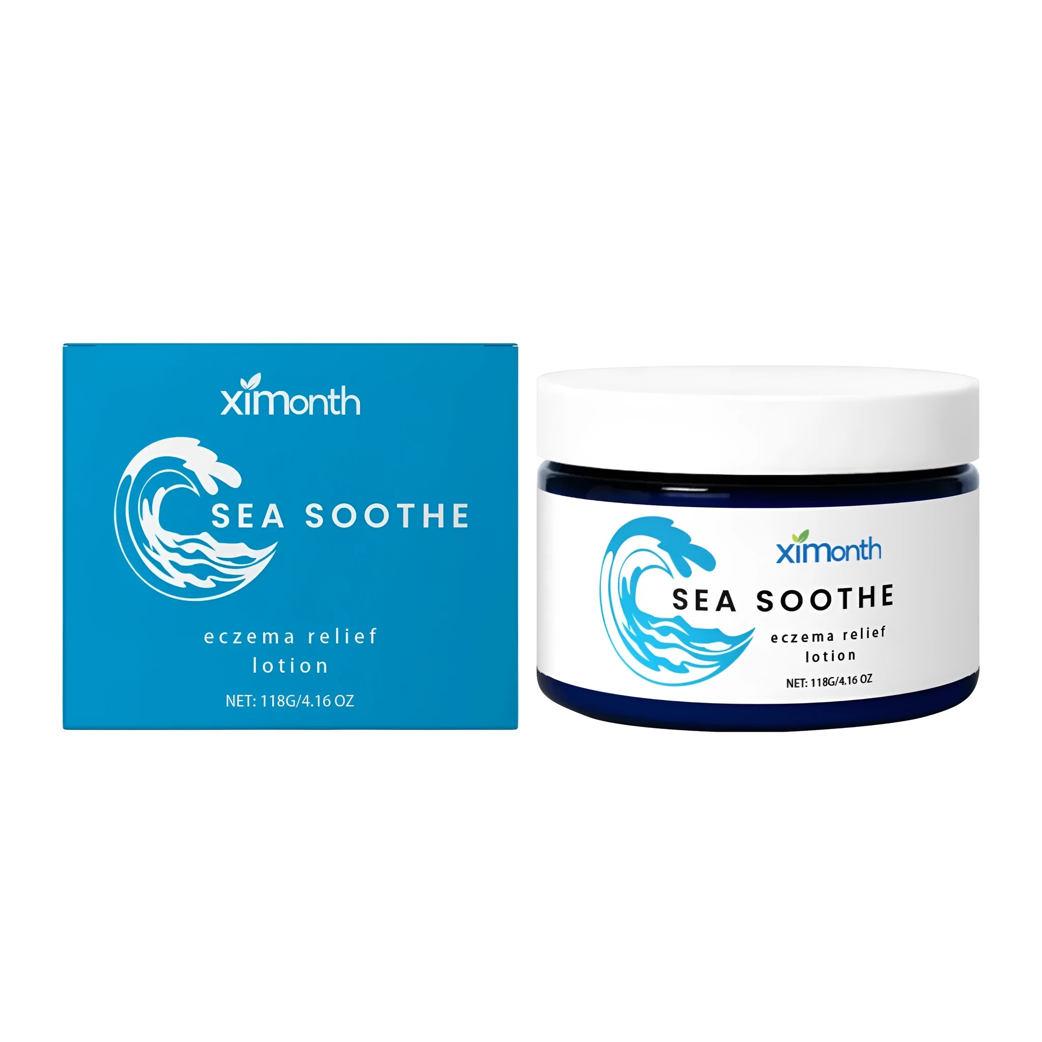 118g pot of barrier repair cream with mint leaves and shea butter for daily skin soothing