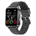 Multi-sport watch with heart rate monitoring on blue silicone wristband showing 1.70-inch screen