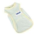 Grass green polyester cat vest summer pet clothing anti-lint design