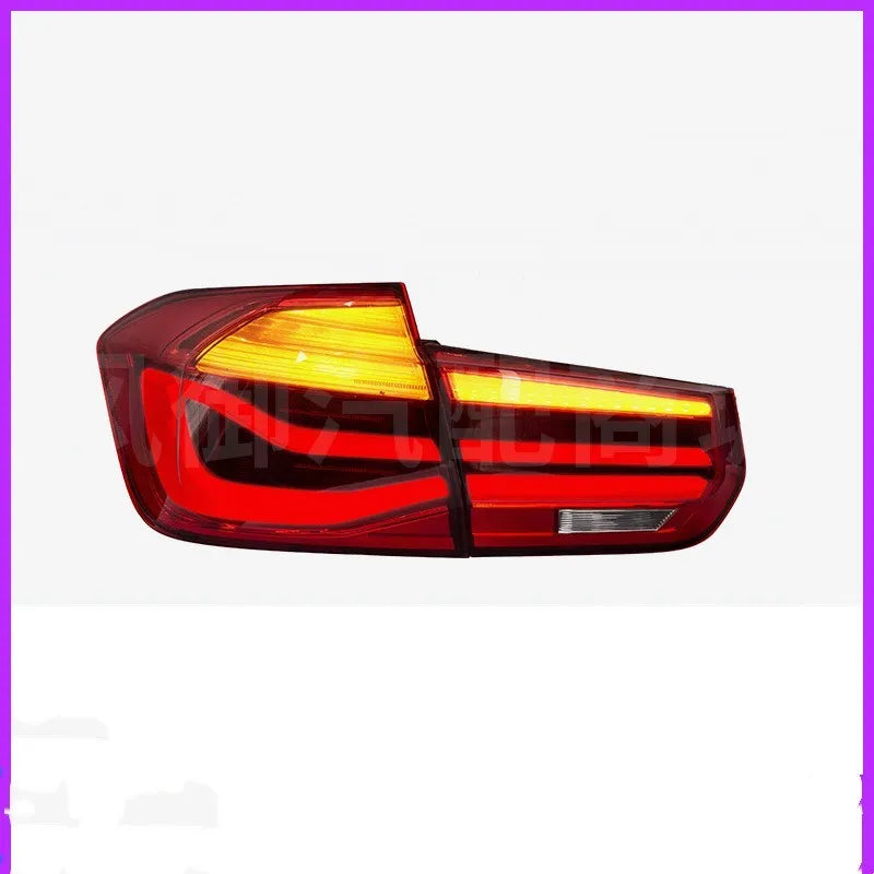 BMW 3 Series modified LED tail light assembly in red or smoked black finish for 2012-2015 models