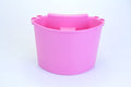 PP plastic car wash bucket in choice of black, red, blue, or pink colours