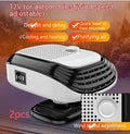 White 12V warm air blower for truck car heater with compact ABS casing