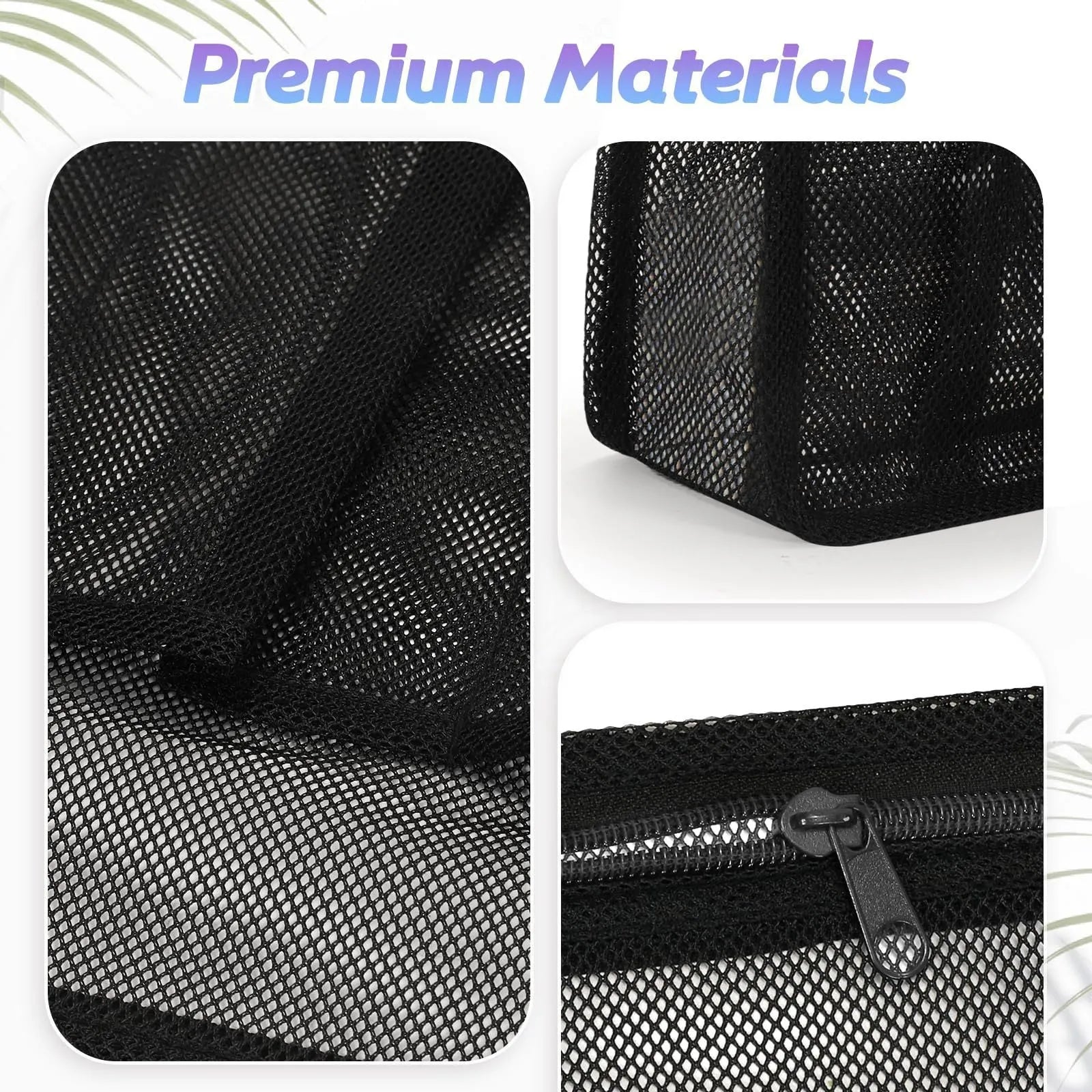 Large capacity polyester swimming gym bag with mesh pocket, dry wet separation, in black and pink