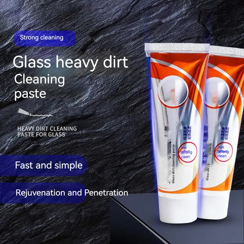 White packaging of 65ml car windshield cleaning agent for removing oil stains from glass