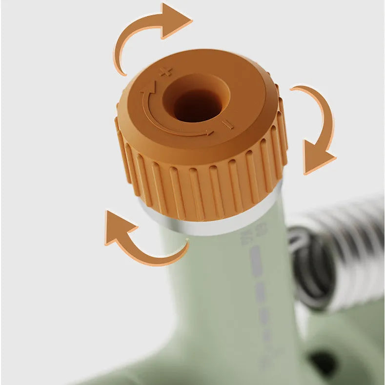 Adjustable spring hand grip strength trainer in ABS plastic, shown in white colour.