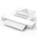 Phomemo M08F A4 portable thermal printer in white with Bluetooth and USB connectivity