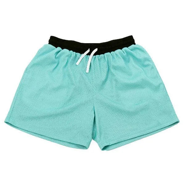 Men's mesh quick-drying shorts in solid colours for summer running and fitness training