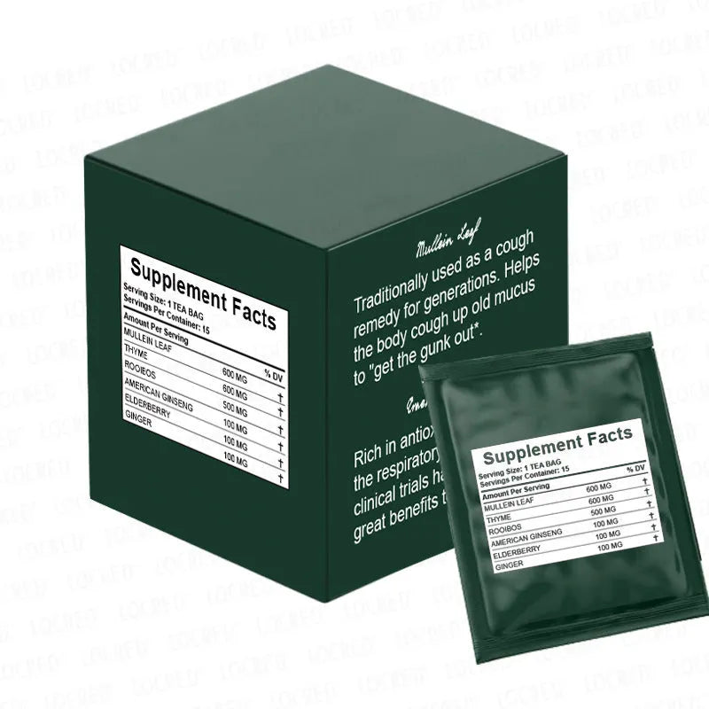 Home Sugar Free Hairy Flower Tea bag box with 15 packs, 100g net content, sugar-free herbal tea