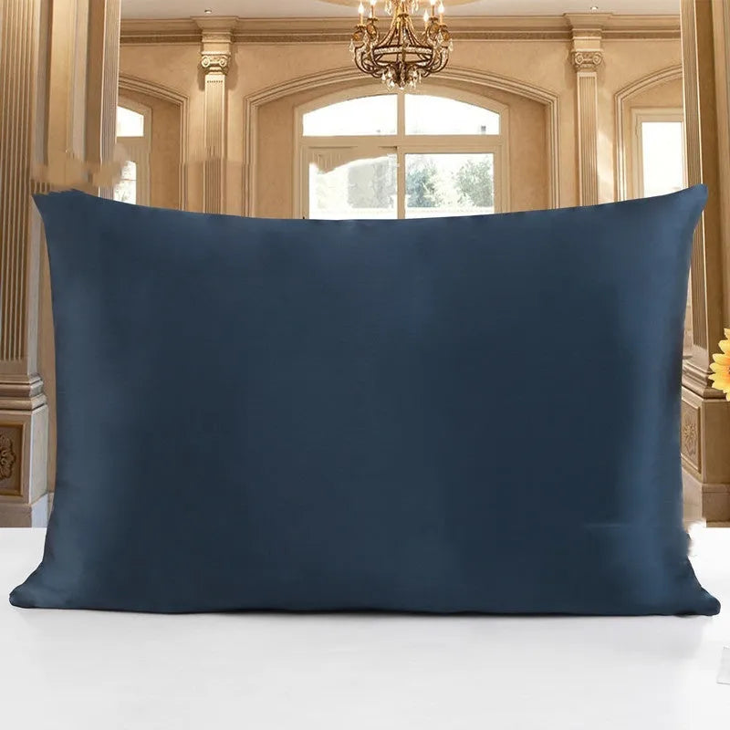 19 momme double-sided mulberry silk pillowcase with hidden zip closure in a neutral colour