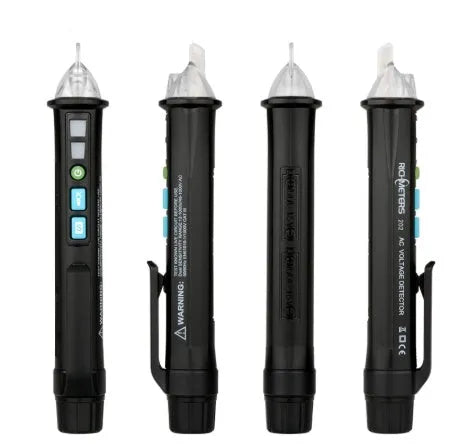 Intelligent Checkpoint black test pencil AC 10 voltage detector on white background